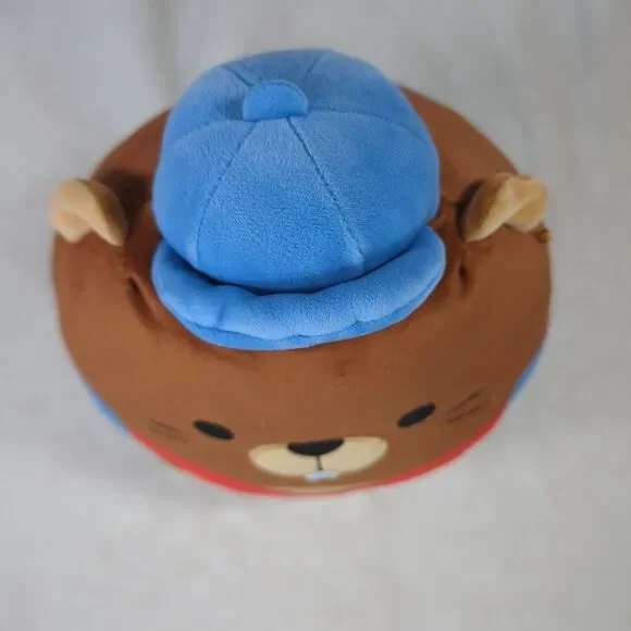 Squishmallows Chip The Beaver Back To School 9" Plush Hat Backpack Tail Kellytoy - Picture 5 of 7